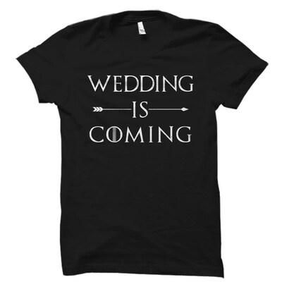 Engaged Shirt. Engagement Gift for Him. Just Engaged. Funny Wedding Shirt. Wedding Gift. Engagement Announcement. Engagement Shirt - image1